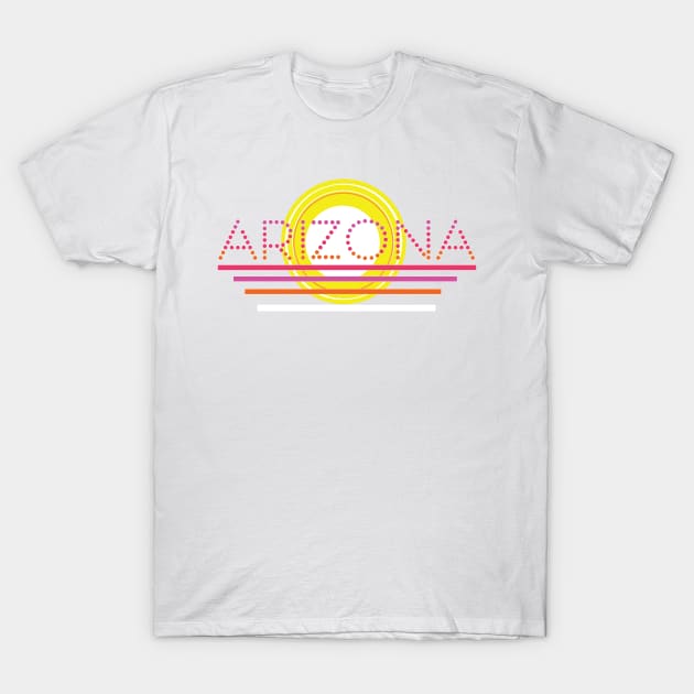 Retro Arizona Sunshine (Colorful) T-Shirt by cricky